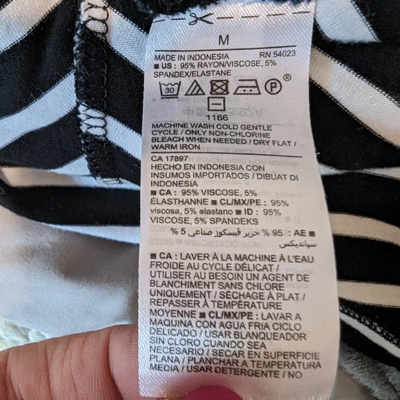 Old Navy Tunic Long Sleeve Striped Dress Medium - Picture 5 of 6